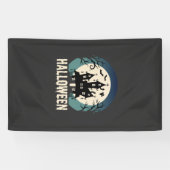 Banderoles Maison Hantée de la Lune Vector Halloween (Horizontal)