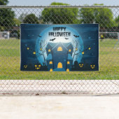 Banderoles Maison hantée d'Halloween (En situation)