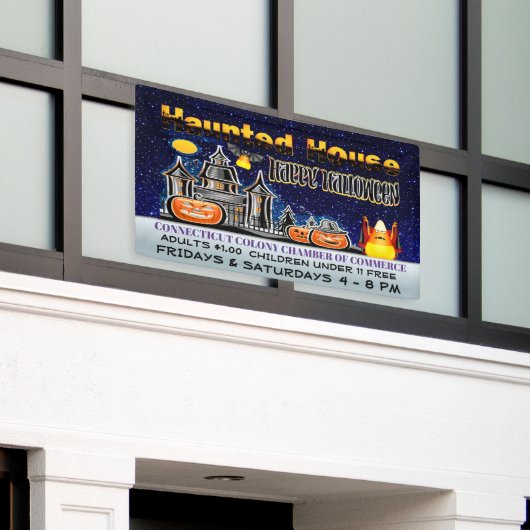 Banderoles Maison hantée d'Halloween (Bâtiment extérieur)