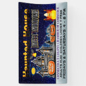 Banderoles Maison hantée d'Halloween (Vertical)