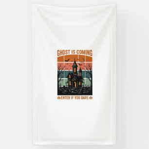 Banderoles Maison Hantée Vintage Ghost Arrive Halloween Dé