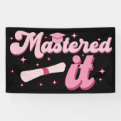 Banderoles Maîtrise Il Maîtrise Diplômé MBA (Horizontal)