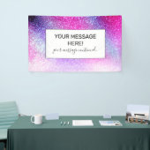 Banderoles Majestic rose violet Nebula Galaxy Parties scintil (Salon professionnel)