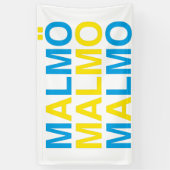 Banderoles MALMO Swedish Flag (Vertical)