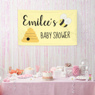 Banderoles Maman À Être Bumble Bee Girl Baby shower