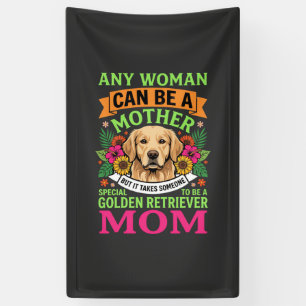 Banderoles Maman Golden Retriever Fleurie Amoureuse des Chien