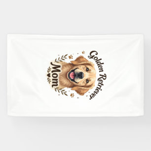 Banderoles Maman Golden Retriever Vintage Amateur de Chien Ty