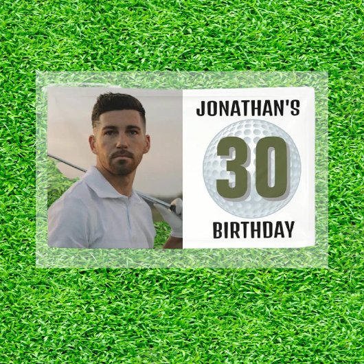 Banderoles Man Golf Party Snapshot !