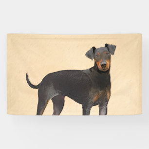 Banderoles Manchester Terrier Peinture Art animal original