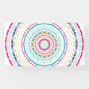 Banderoles mandala coloré