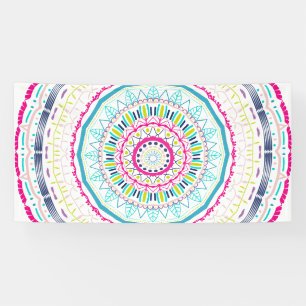 Banderoles mandala coloré