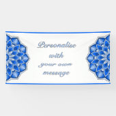 Banderoles Mandala en bleu (Horizontal)