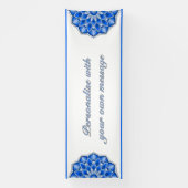 Banderoles Mandala en bleu (Verticale)