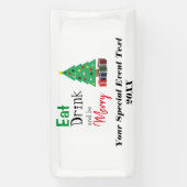 Banderoles Manger, boire et être joyeux (Verticale)