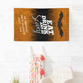 Banderoles Mangez, buvez et soyez effrayants - Halloween Part (En situation)