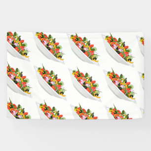 Banderoles Mangez plus de plantes frais motivation salade let