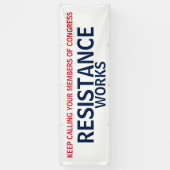 Banderoles Manifestation contre la résistance du Congrès (Vertical)