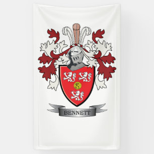 Banderoles Manteau de crête de famille de Bennett des bras