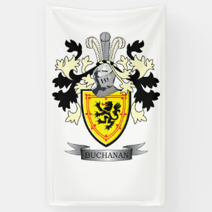 Banderoles Manteau de crête de famille de Buchanan des bras