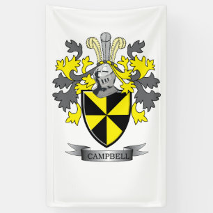 Banderoles Manteau de crête de famille de Campbell des bras