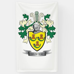 Banderoles Manteau de crête de famille de chasseur des bras