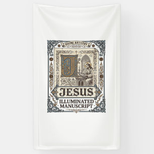 Banderoles Manuscrit de Jésus Foi chrétienne vintage Jésus
