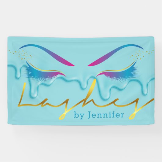 Banderoles Maquillage Artiste Eyelash Lashes Déchets de peint (Horizontal)