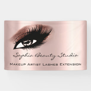 Banderoles Maquillage Artiste Eyelashes Rose Or Brown