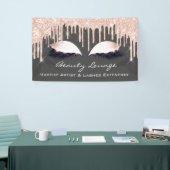 Banderoles Maquillage ArtistLashes Extension Rose Gold Grey E (Salon professionnel)