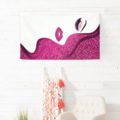 Banderoles Maquillage avec effet parties scintillant (En situation)