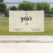 Banderoles Marble Company Logo Convention Market (En situation)