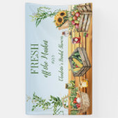 Banderoles Marché des agriculteurs, douche de mariée fraîche  (Vertical)