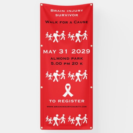 Banderoles Marche pour une cause (Vertical)