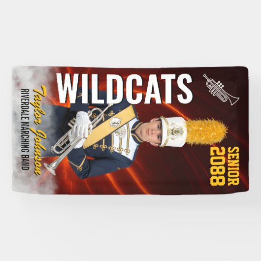 Banderoles Marching Band Senior Class Custom Sports Photo (Horizontal)