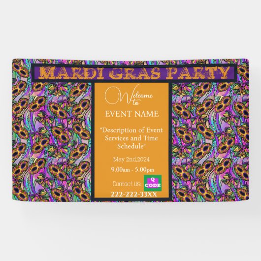 BANDEROLES MARDI GRAS (Horizontal)