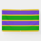 Banderoles Mardi Gras Stripes (Horizontal)