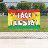 Banderoles Mardi Taco aux couleurs vives (En situation)