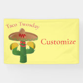 Banderoles Mardi Taco Saguaro Cactus Thunder_Cove (Horizontal)