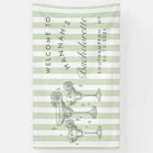 Banderoles Margaritas modernes rétro et Bach strié de mariage (Vertical)