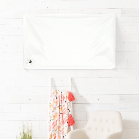 Banderoles marguerite africaine Design Vinyl Banner (En situation)