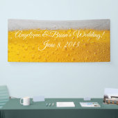 Banderoles mariage à bière et réception (Salon professionnel)