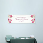 Banderoles Mariage à la Rose Rose Clair (Salon professionnel)