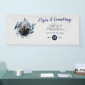 Banderoles Mariage Anniversaire de fête PHOTO Bienvenue Blue  (Salon professionnel)