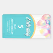 Banderoles Mariage Anniversaire du décor de la porte de crois (Horizontal)