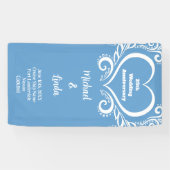 Banderoles Mariage Anniversaire du décor de la porte de crois (Horizontal)