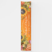 Banderoles Mariage Bienvenue Maple Feuilles Citrouilles Sunfl (Vertical)