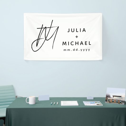 Banderoles Mariage blanc personnalisé (Salon professionnel)