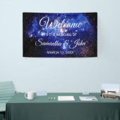 Banderoles Mariage céleste des étoiles bleues et blanches (Salon professionnel)