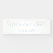 Banderoles Mariage Céleste Minimaliste (Horizontal)