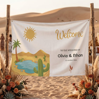 Banderoles Mariage classique Terracotta Desert Boho Viral Sty